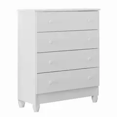 BE DESIGN - Cómoda 4 Cajón(es) Mel 64x92x43 cm Blanco