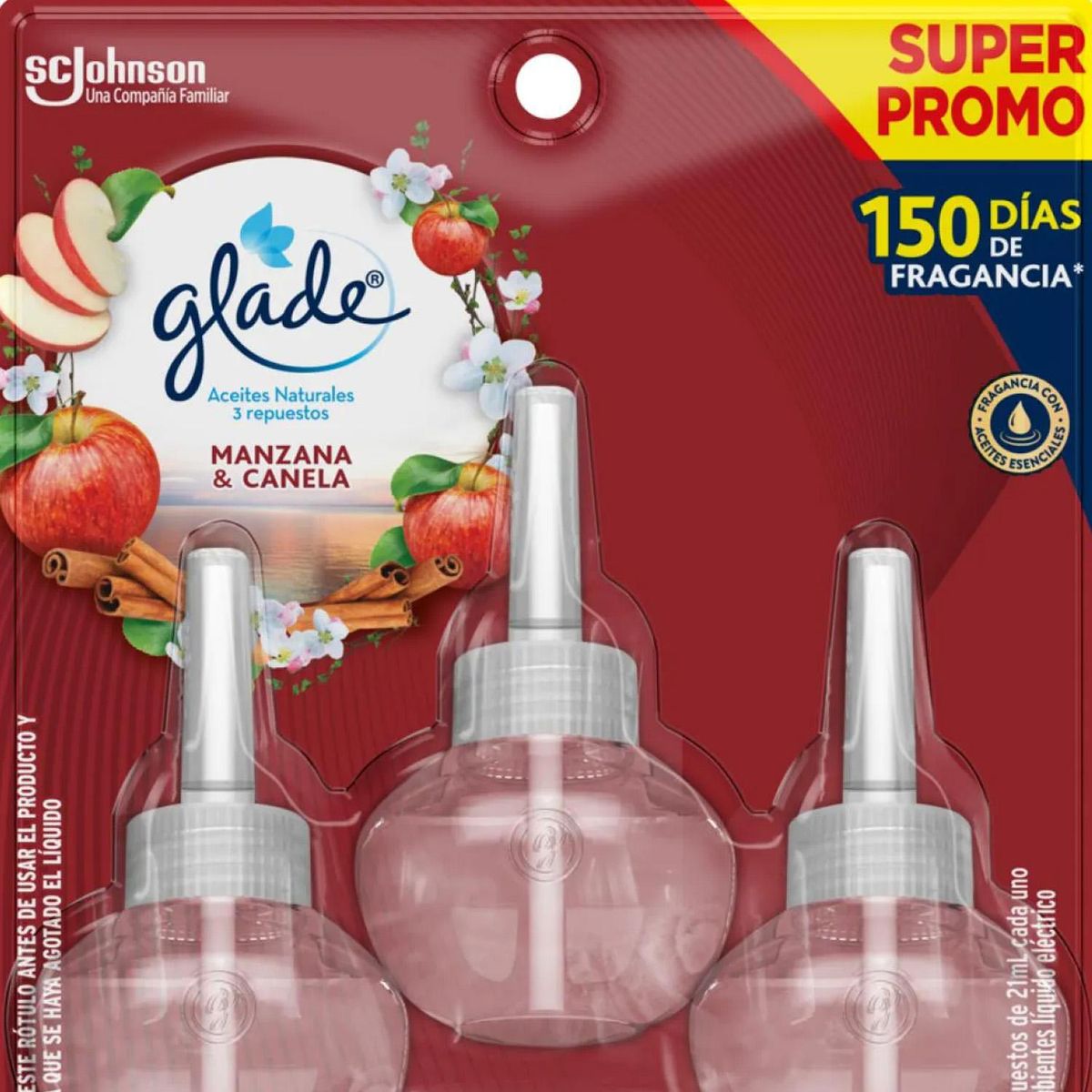 GLADE - Desodorante Ambiental Manzana Canela 0.063 l
