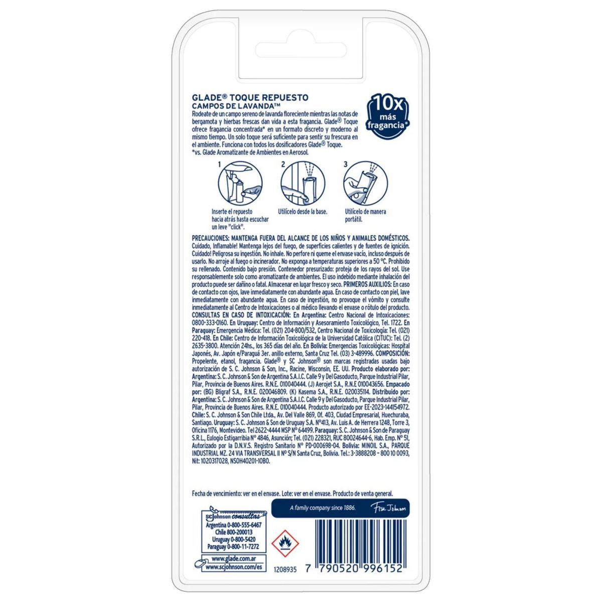 GLADE - Desodorante Ambiental Lavanda 