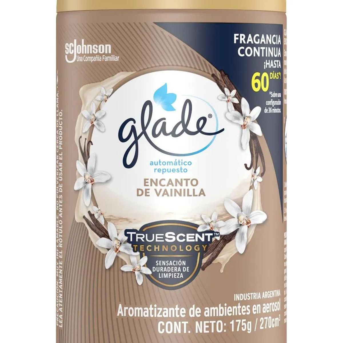 GLADE - Desodorante Ambiental Vanilla 0.175 kg