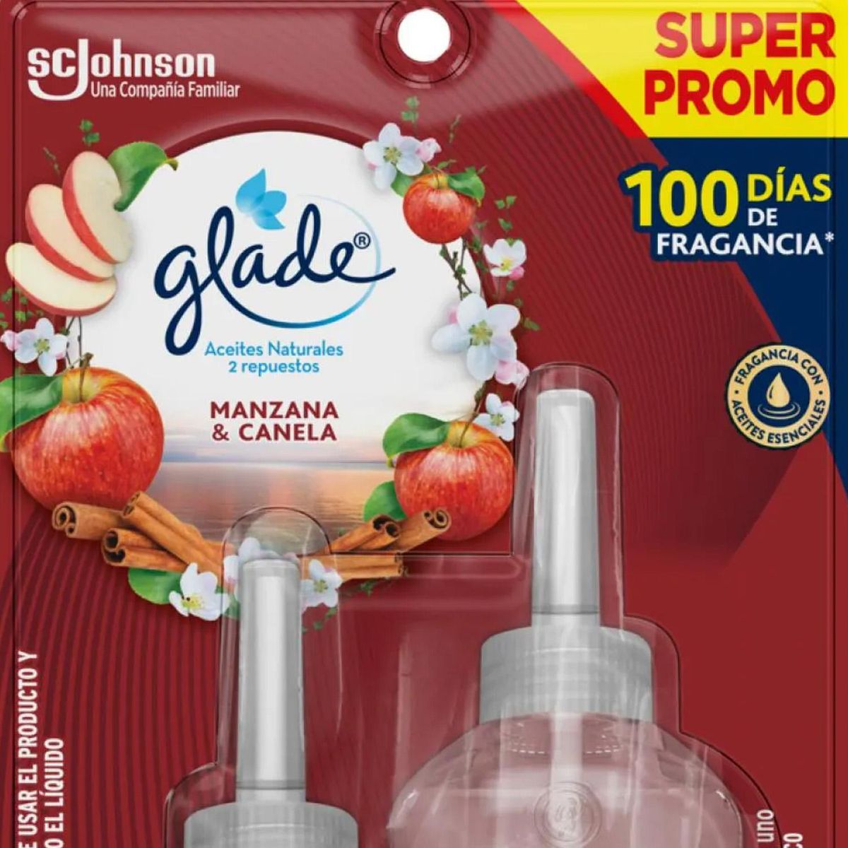 GLADE - Desodorante Ambiental Manzana Canela 21 ml
