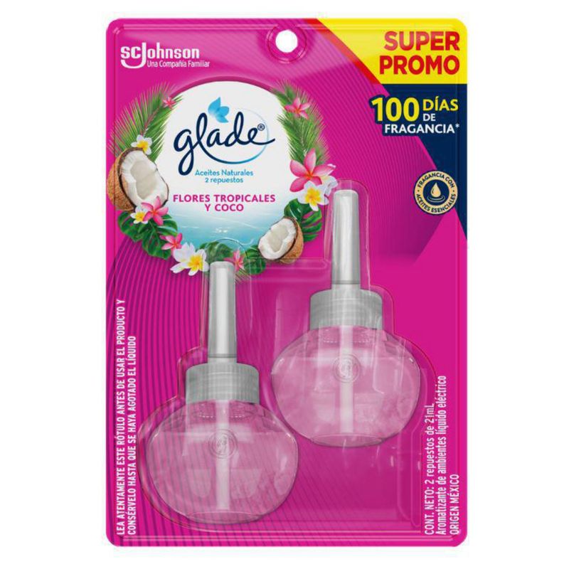 GLADE - Desodorante Ambiental Tropical Floral 21 ml