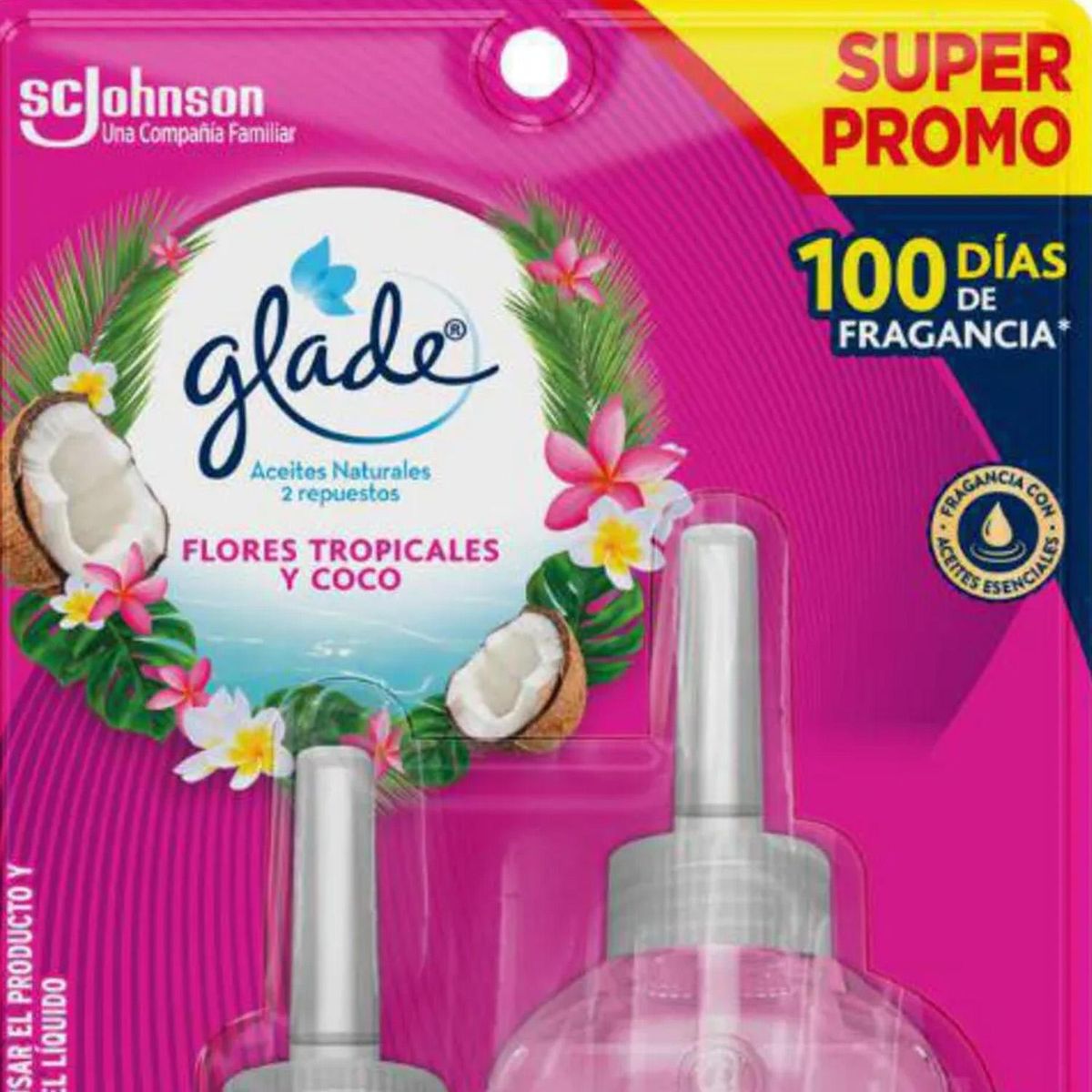 GLADE - Desodorante Ambiental Tropical Floral 21 ml