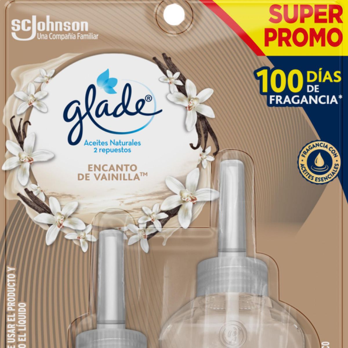 GLADE - Desodorante Ambiental Vainilla 21 ml