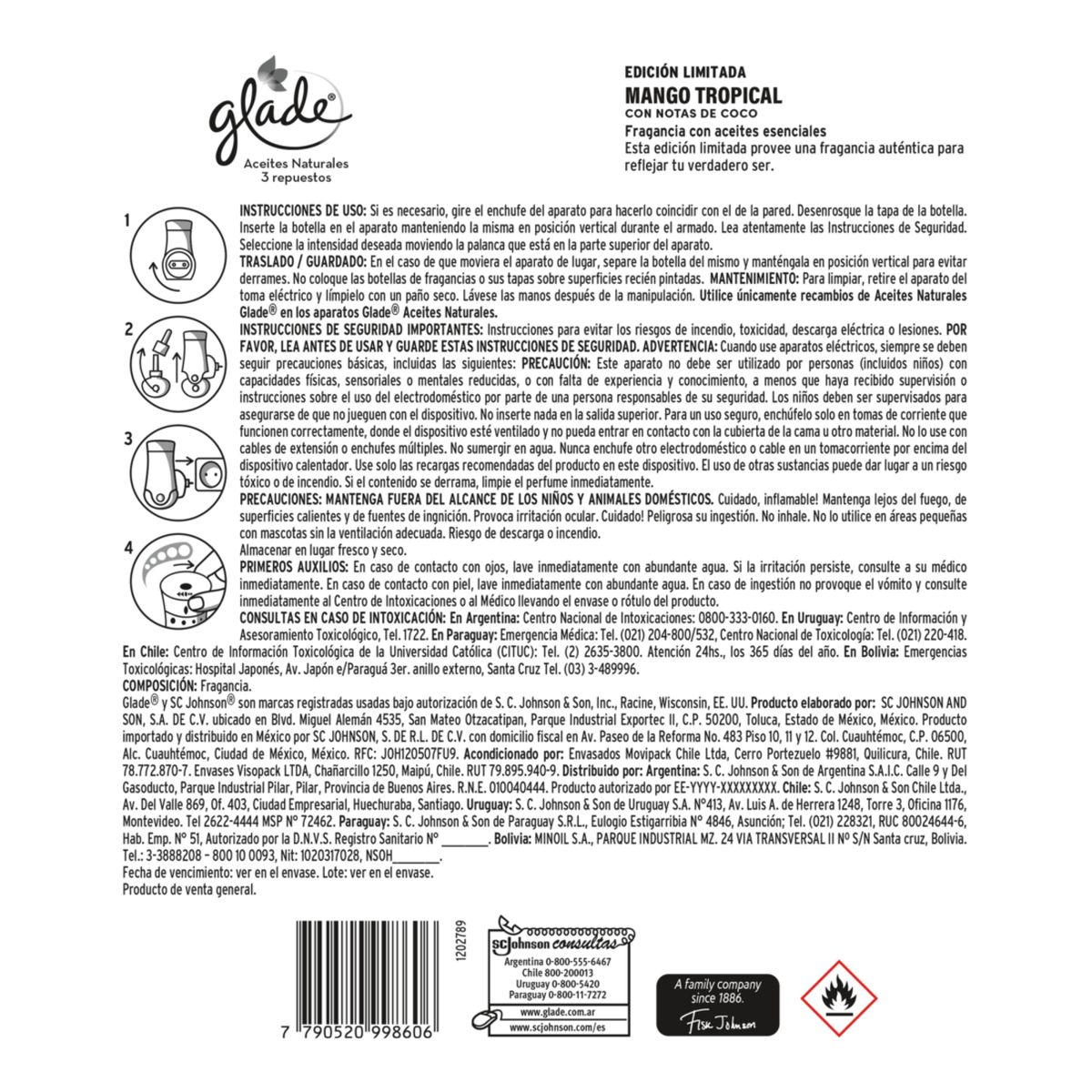 GLADE - Desodorante Ambiental Aire Marino 0.063 l