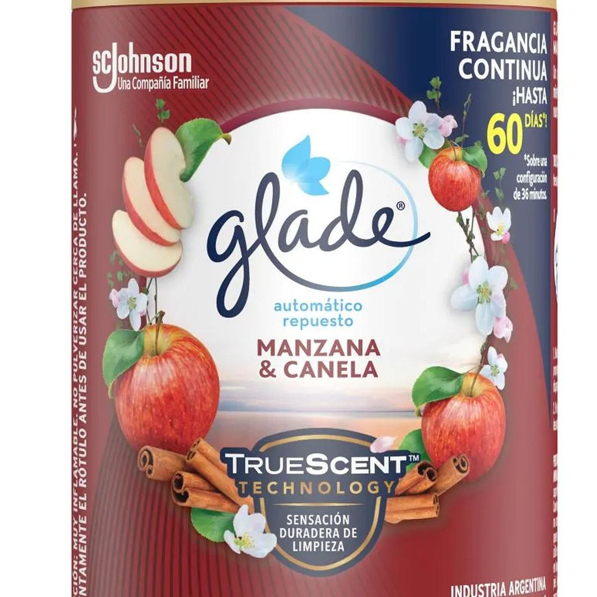 GLADE - Desodorante Ambiental Manzana Canela 0.175 kg