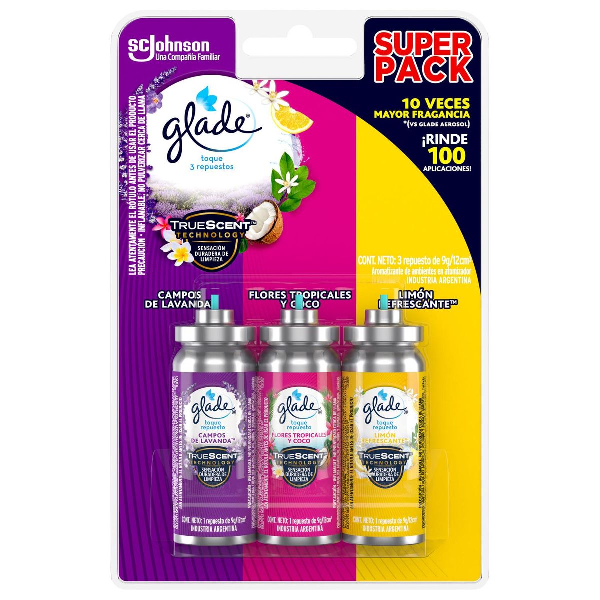 GLADE - Desodorante Ambiental Floral Afrutado 