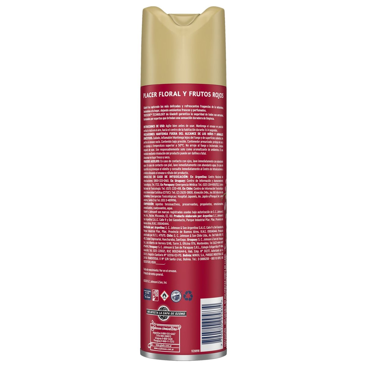 GLADE - Desodorante Ambiental Glade Aerosol Placer Floral 360 ml Aroma Afrutado