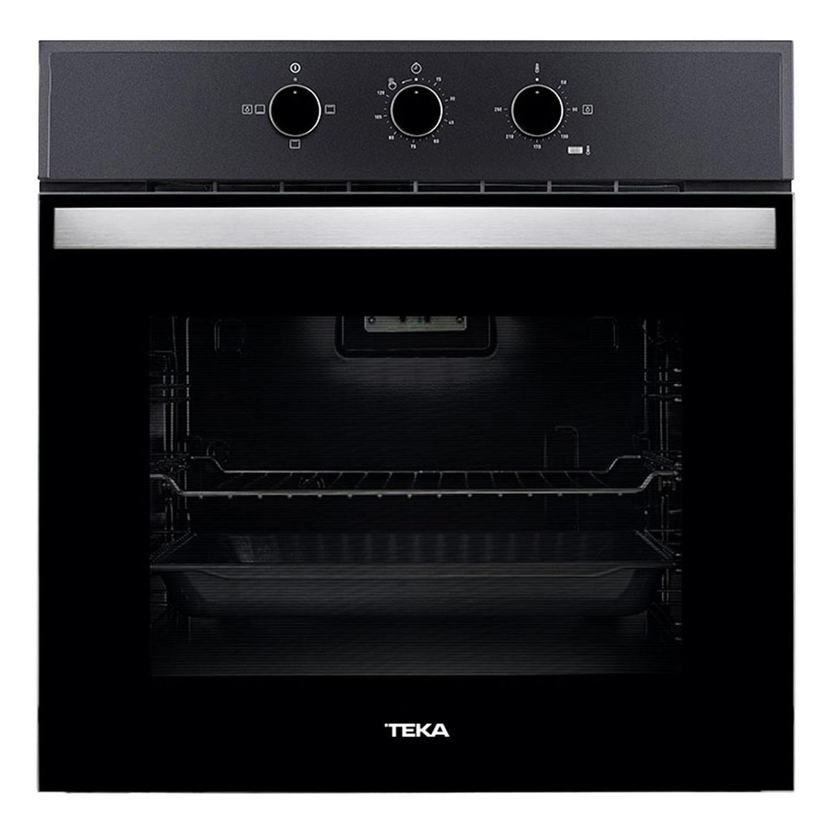 TEKA - Combo Horno+Encimera Cristalgas 4P+campana Extraible Negra