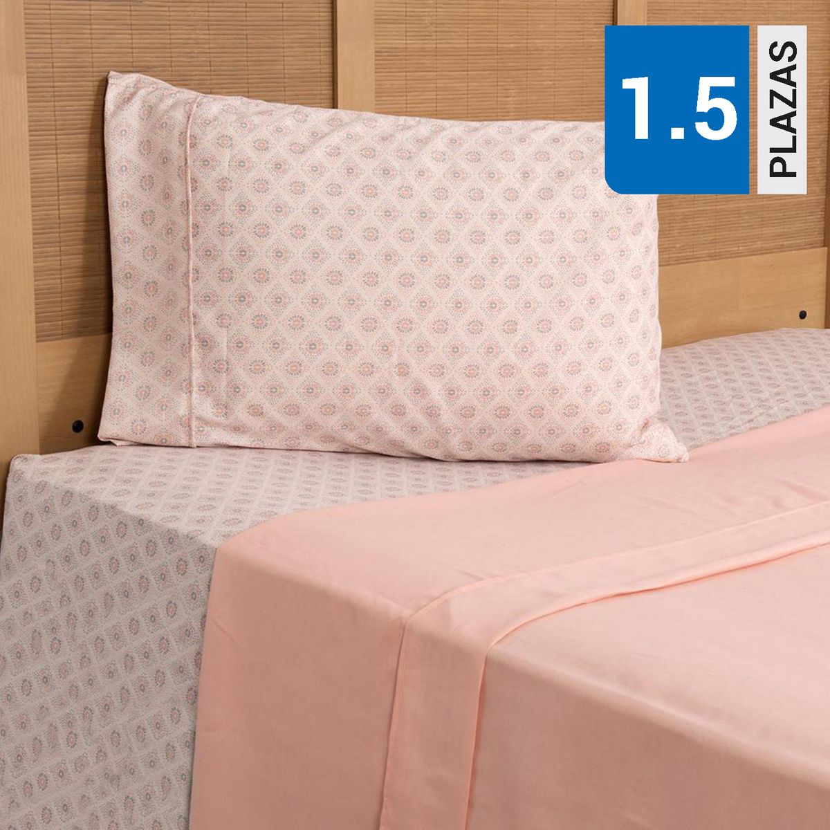 MASHINI - Juego de Sábanas Acra 1.5 plazas Multicolor