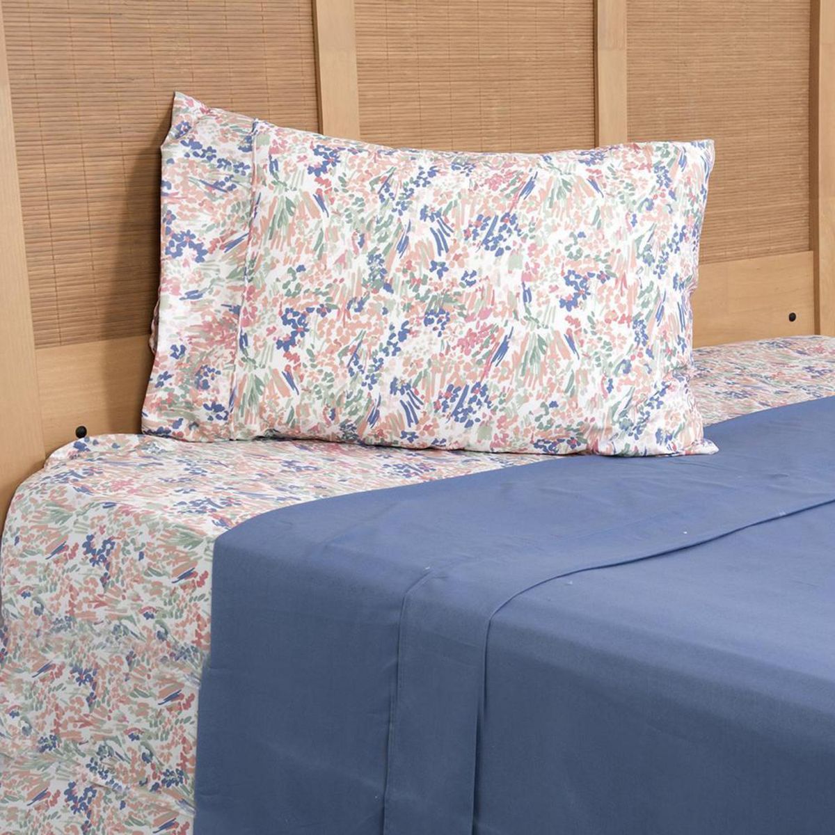 MASHINI - Juego de Sábanas Rabat 1.5 plazas Multicolor