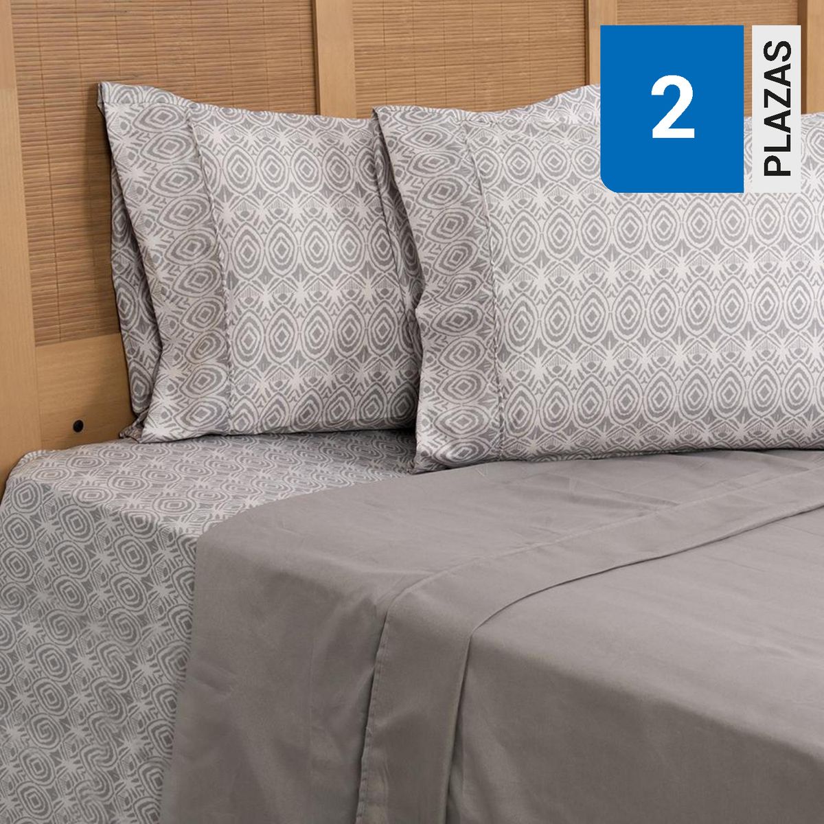 MASHINI - Juego de Sábanas Zaria 2 plazas Multicolor