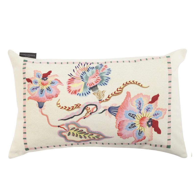 ATMOSPHERA HOME - Cojín Decorativo Damiana Multicolor 50x30 cm