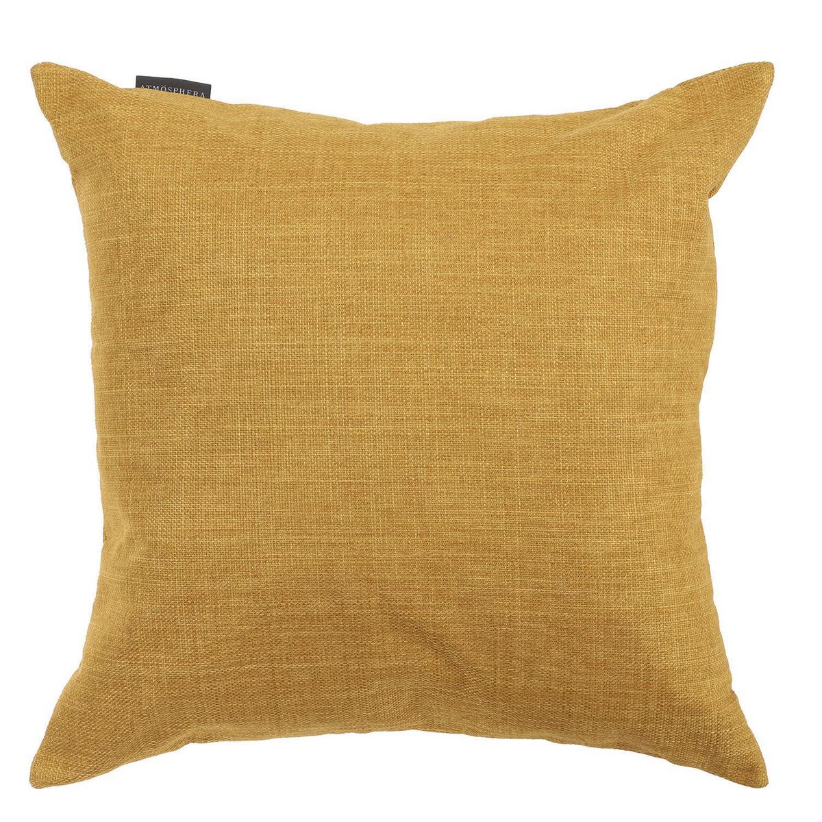 ATMOSPHERA HOME - Cojín Decorativo Lino Crudo Con Ocre 45x45 cm