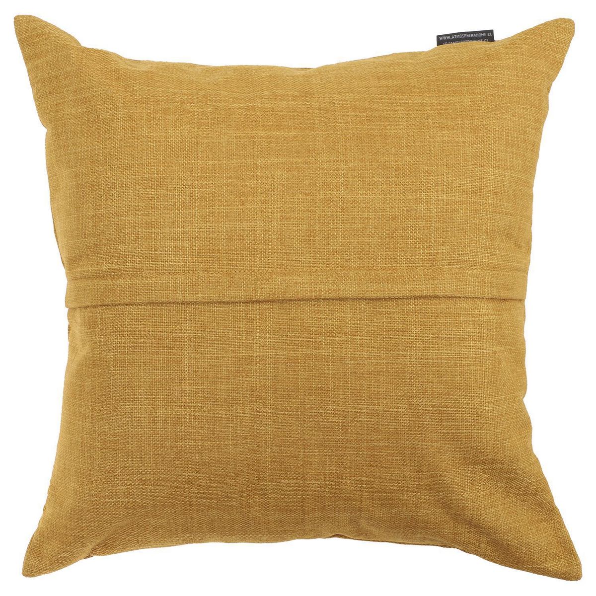 ATMOSPHERA HOME - Cojín Decorativo Lino Crudo Con Ocre 45x45 cm