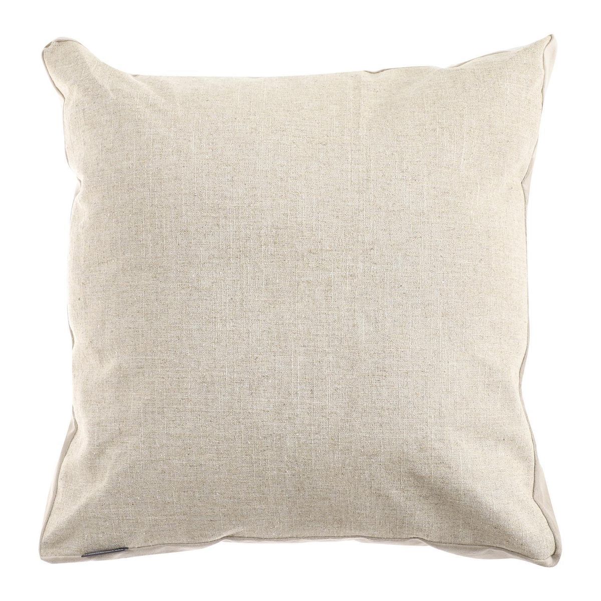 ATMOSPHERA HOME - Cojín Decorativo Lino Borde Crudo Con Beige 55x55 cm