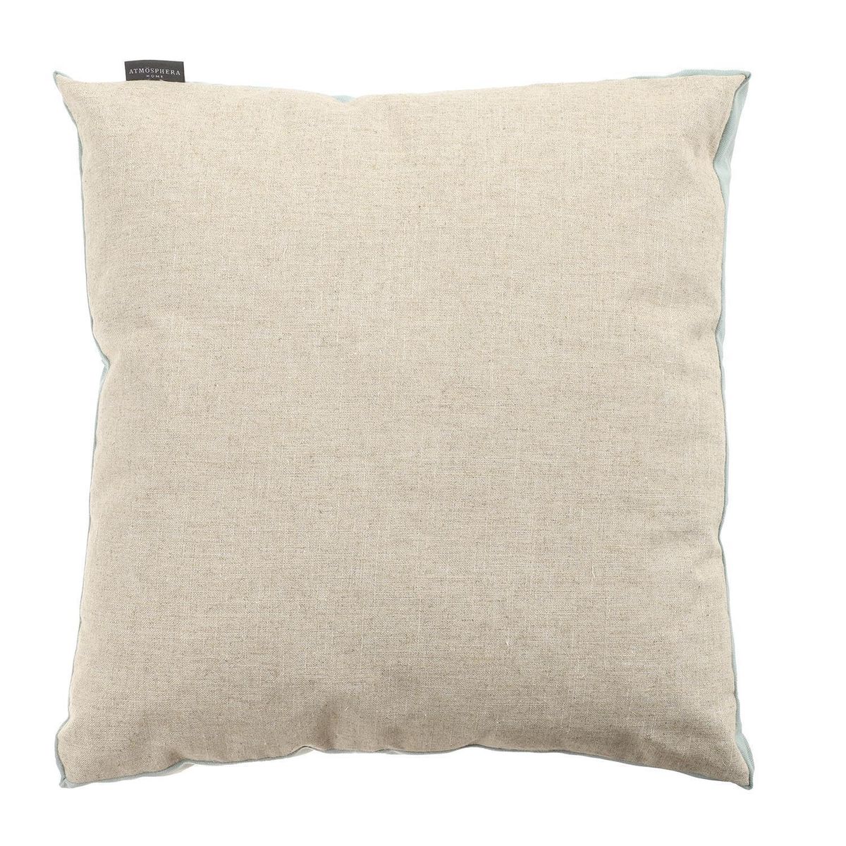 ATMOSPHERA HOME - Cojín Decorativo Yute Crudo y Menta 50x35 cm