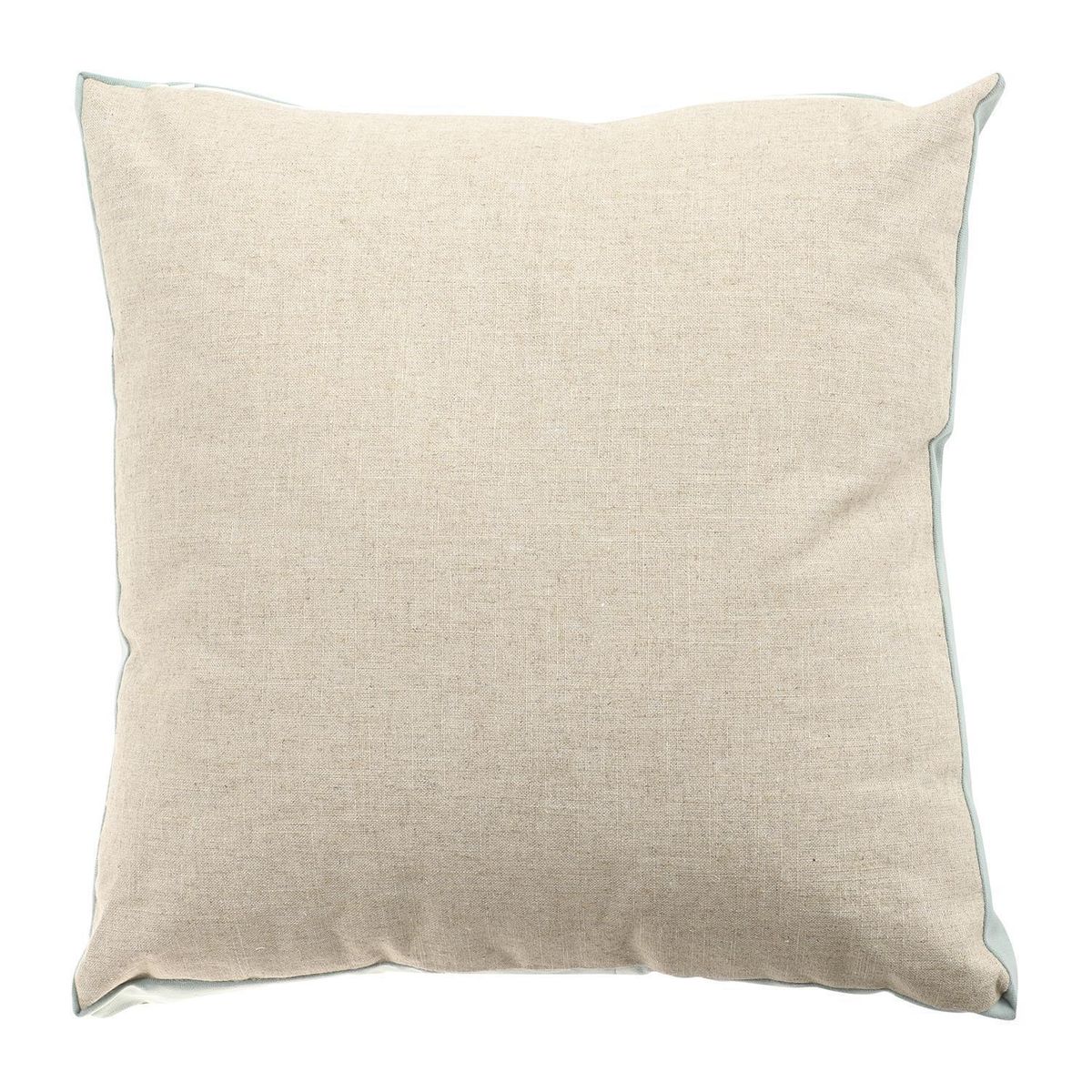 ATMOSPHERA HOME - Cojín Decorativo Yute Crudo y Menta 50x35 cm