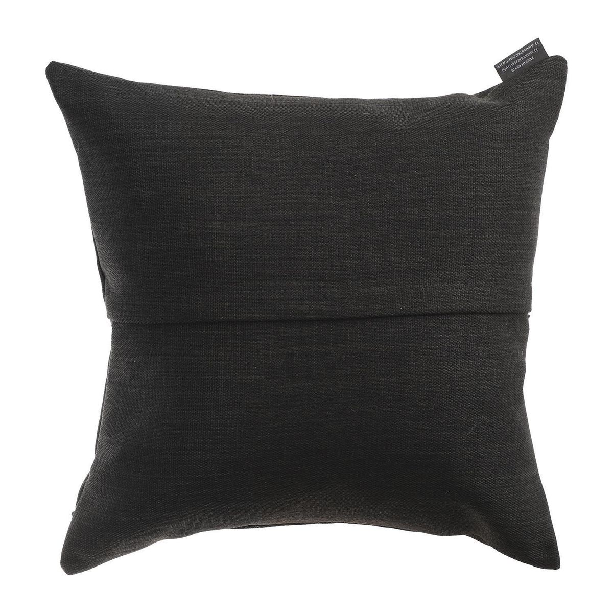 ATMOSPHERA HOME - Cojín Decorativo Alforza Negro 45x45 cm