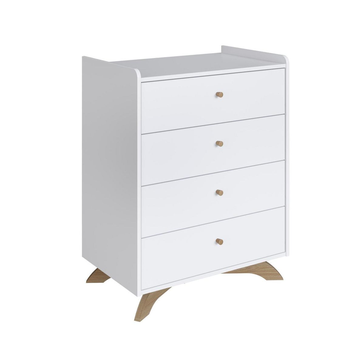 BE DESIGN - Cómoda 4 Cajón(es) Affet 71x91x45 cm Blanco