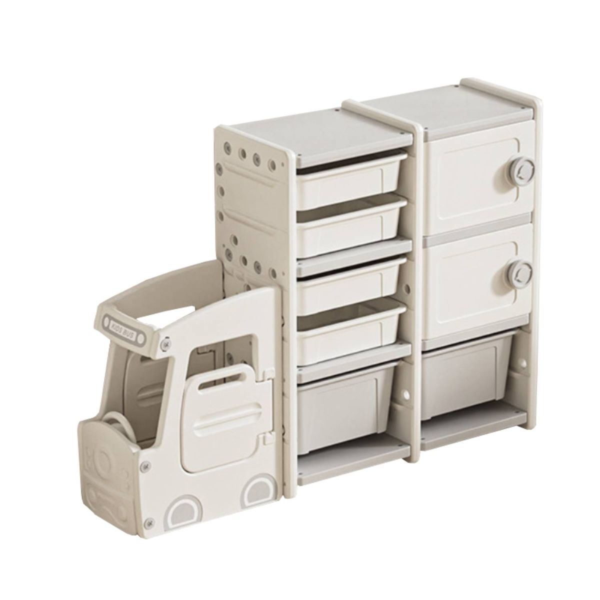 BE DESIGN - Estante Sunny Polipropileno 6 Nivel(es) 128x92x32 cm Blanco