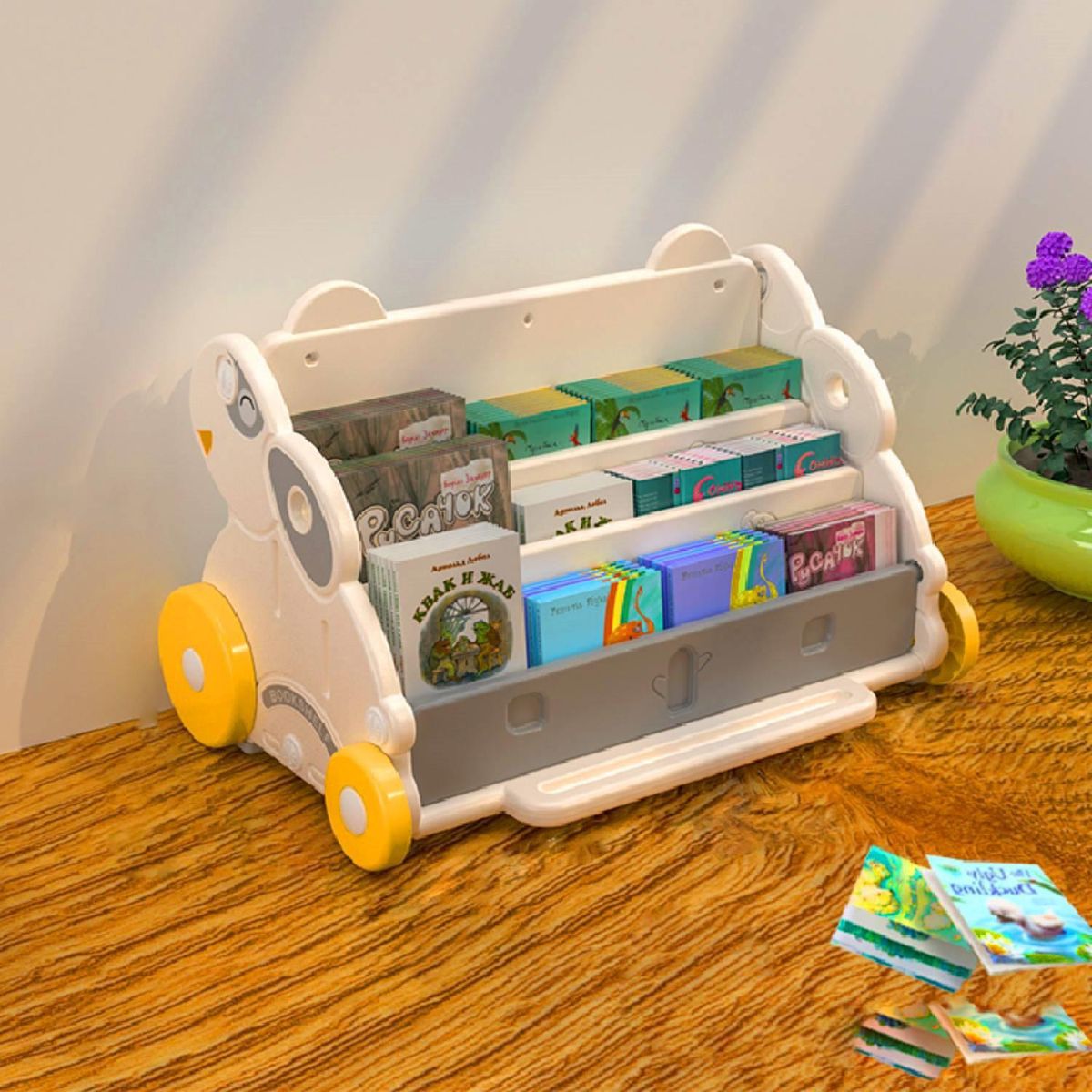 BE DESIGN - Librero Sunny Polipropileno 3 Nivel(es) 60x37x37 cm Blanco