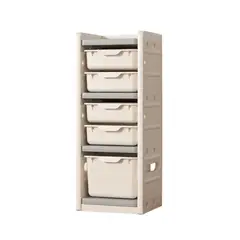 BE DESIGN - Estante Sunny Polipropileno 5 Nivel(es) 38x95x33 cm Blanco