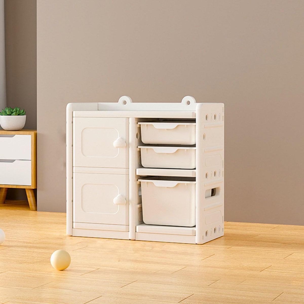 BE DESIGN - Estante Sunny Polipropileno 5 Nivel(es) 73x67x33 cm Blanco