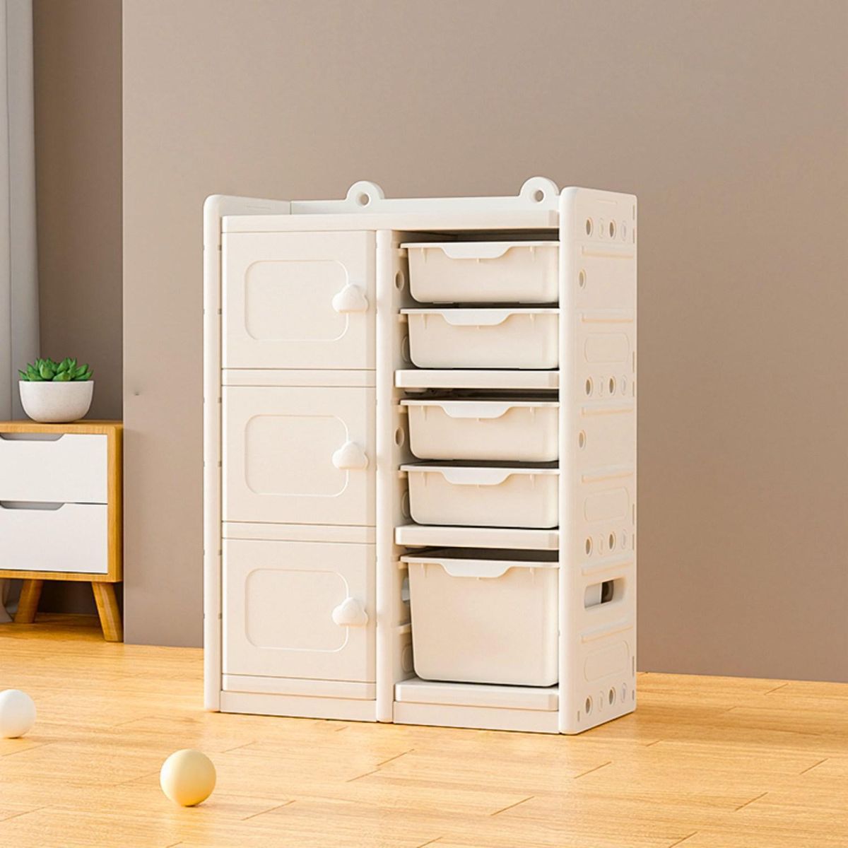 BE DESIGN - Estante Sunny Polipropileno 6 Nivel(es) 73x95x33 cm Blanco