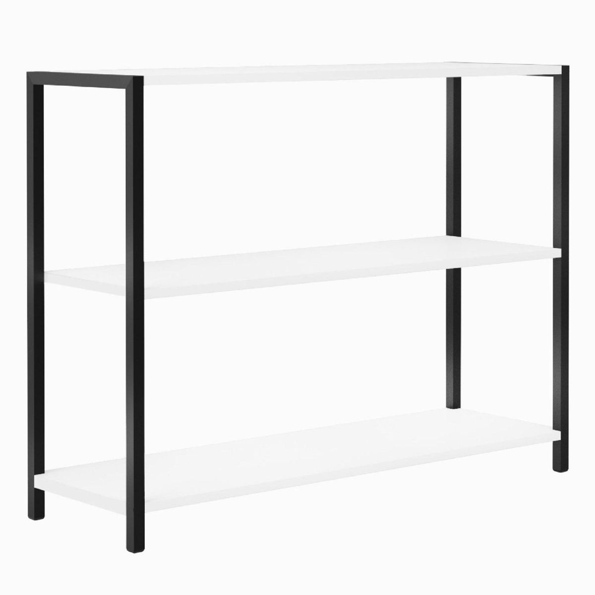 BE DESIGN - Estante New York MDP 3 Nivel(es) 94x72x30 cm Blanco/Negro