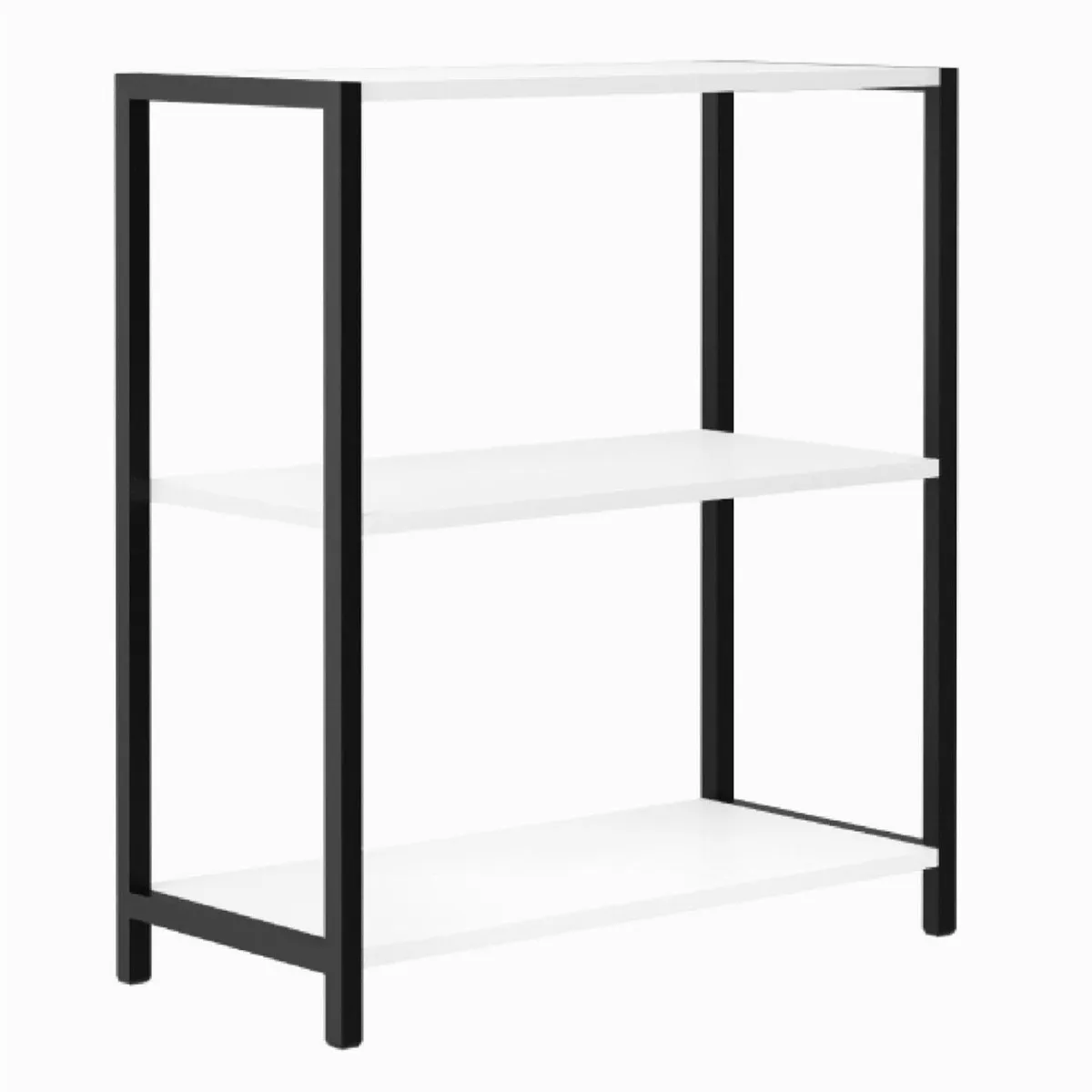 BE DESIGN - Estante New York MDP 3 Nivel(es) 64x72x30 cm Blanco/Negro