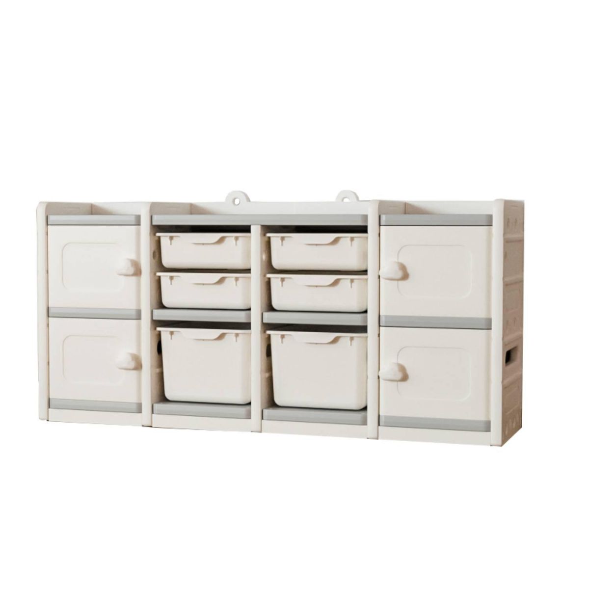 BE DESIGN - Estante Sunny Polipropileno 8 Nivel(es) 141x70x33 cm Blanco