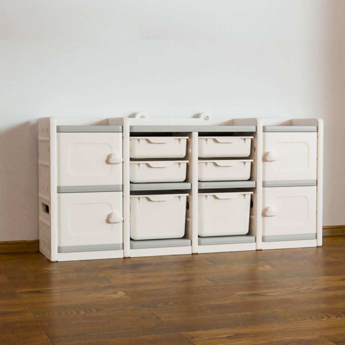 BE DESIGN - Estante Sunny Polipropileno 8 Nivel(es) 141x70x33 cm Blanco