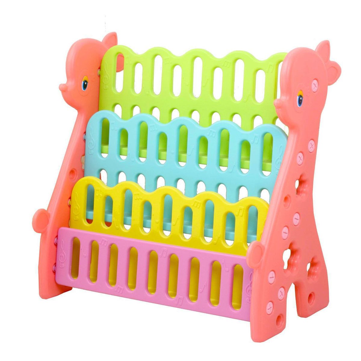 BE DESIGN - Librero Sunny Polipropileno 4 Nivel(es) 65x67x32 cm Rosado