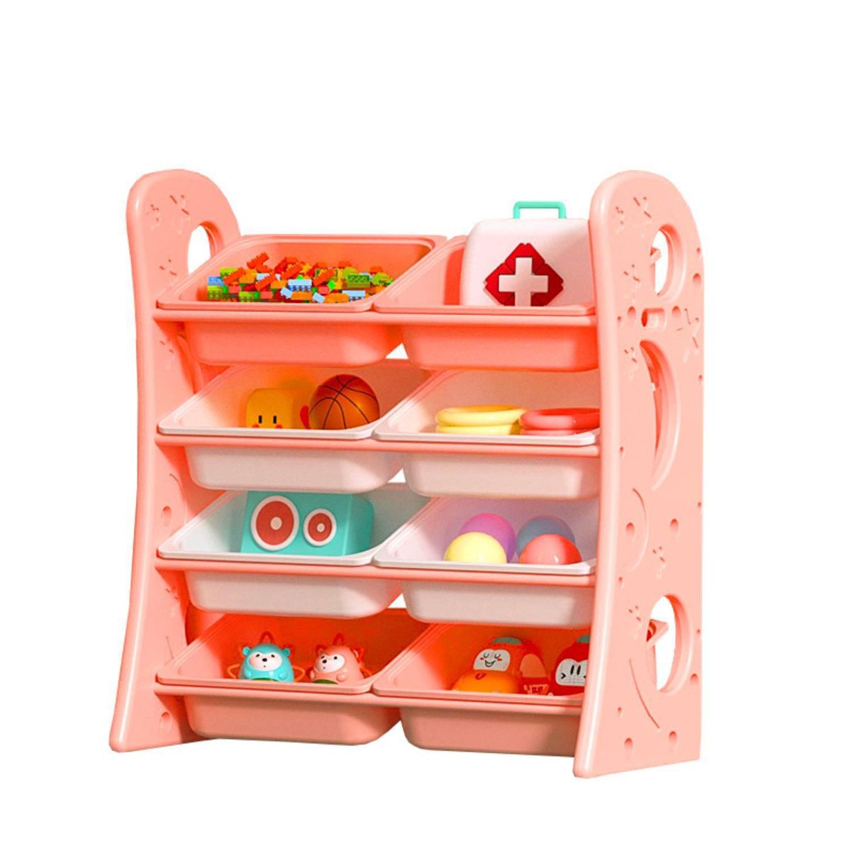 BE DESIGN - Estante Sunny Polipropileno 4 Nivel(es) 92x100x38 cm Rosado