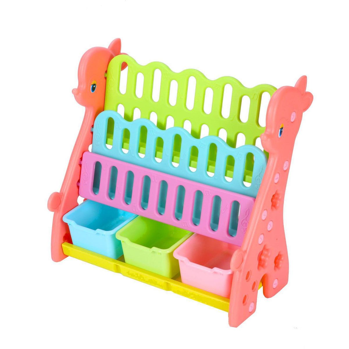 BE DESIGN - Librero Sunny Polipropileno 4 Nivel(es) 65x67x32 cm Multicolor