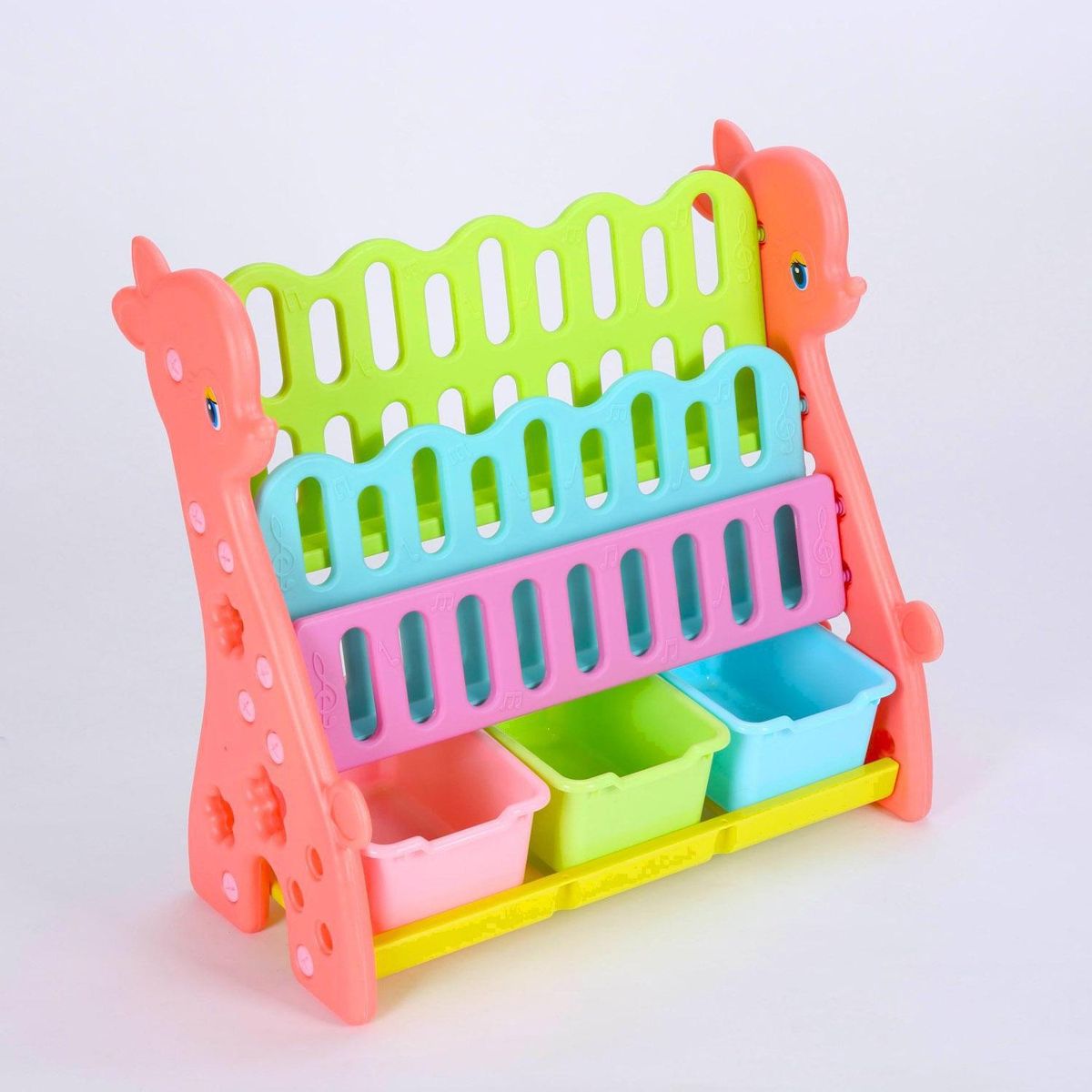 BE DESIGN - Librero Sunny Polipropileno 4 Nivel(es) 65x67x32 cm Multicolor