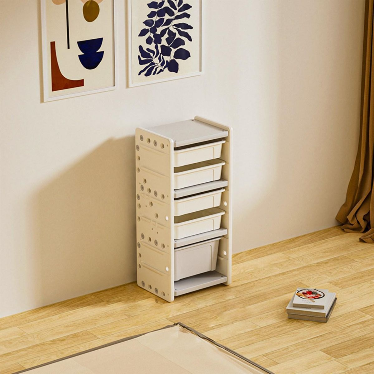 BE DESIGN - Estante Sunny Polipropileno 5 Nivel(es) 41.5x92x32 cm Blanco