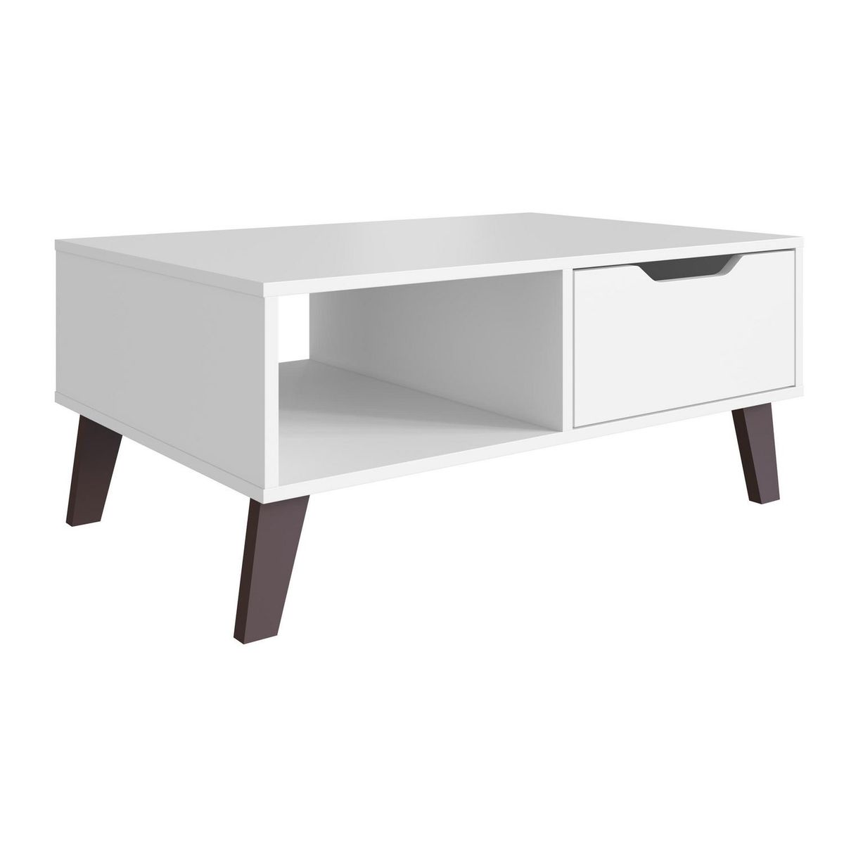 BE DESIGN - Mesa de Centro Rimini Blanco 80x54x39 cm