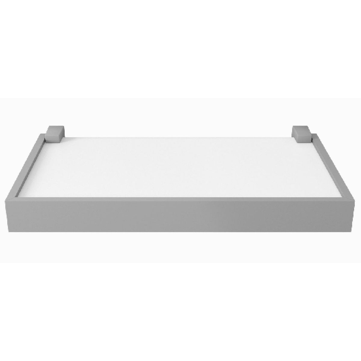 BE DESIGN - Repisa Duetto MDP 1 Nivel(es) 40x4x20 cm Blanco/Gris