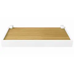 BE DESIGN - Repisa Duetto MDP 1 Nivel(es) 40x4x20 cm Roble/Blanco