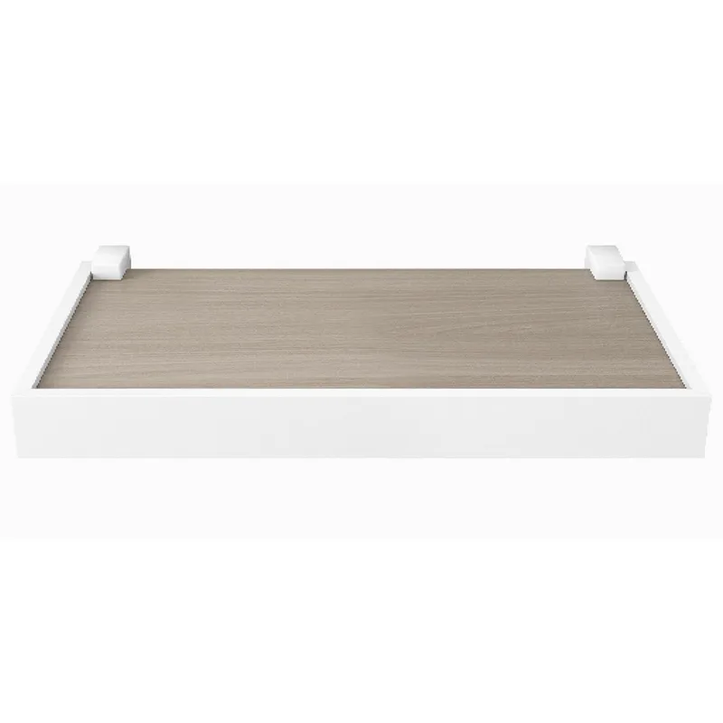 BE DESIGN - Repisa Duetto MDP 1 Nivel(es) 40x4x20 cm Gris Blanco