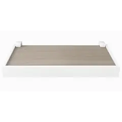 BE DESIGN - Repisa Duetto MDP 1 Nivel(es) 40x4x20 cm Gris Blanco