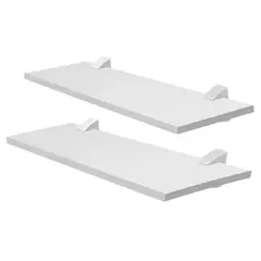 BE DESIGN - Set de Repisas Concept MDP 2 Nivel(es) 60x1.5x20 cm Blanco