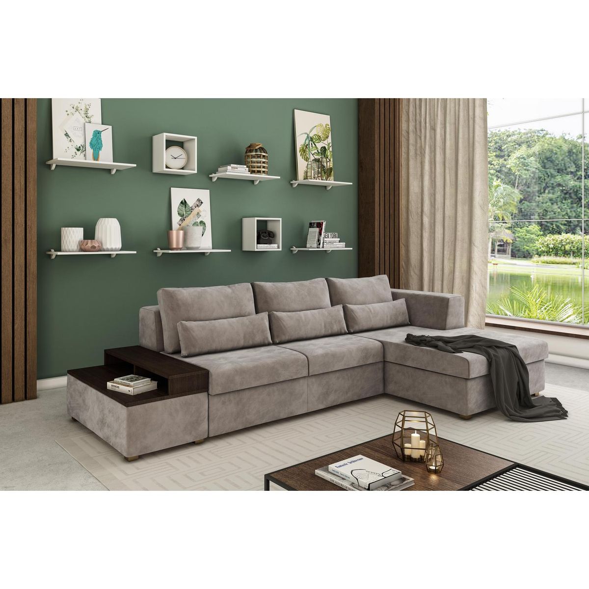 BE DESIGN - Set de Repisas Concept MDP 2 Nivel(es) 60x1.5x20 cm Blanco