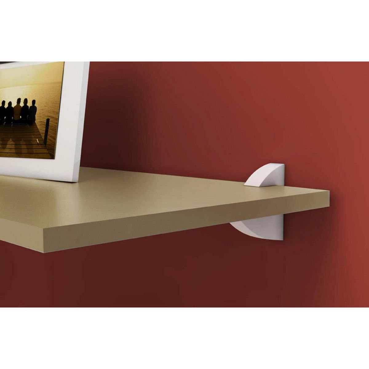 BE DESIGN - Set de Repisas Concept MDP 2 Nivel(es) 40x1.5x20 cm Roble