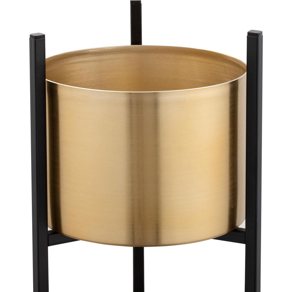 ANASAC - Portamacetero Metálico Color Dorado De 23X100Cm