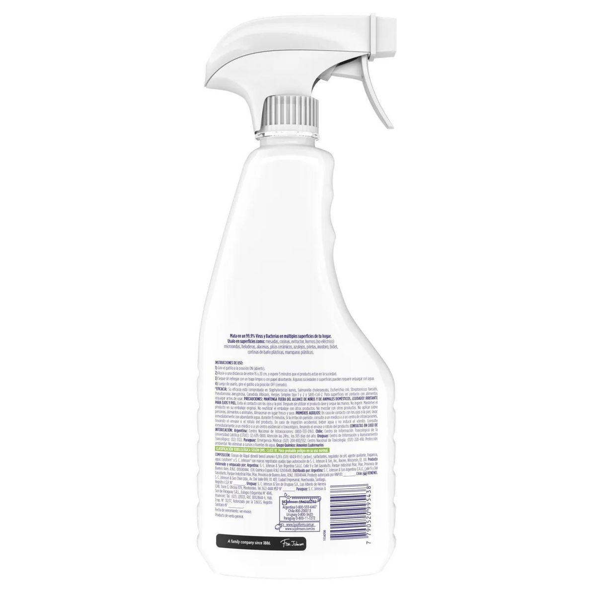 LYSOFORM - Limpiador Multisuperficies Lysoform Desinfectante Fruta Cítrica 500 ml