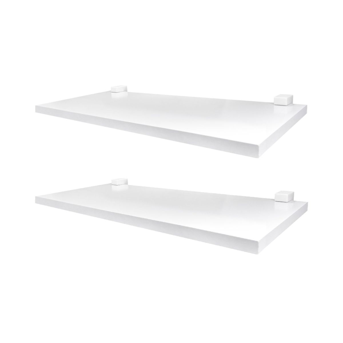 BE DESIGN - Set de Repisas MDP 2 Nivel(es) 40x1.2x15 cm Blanco