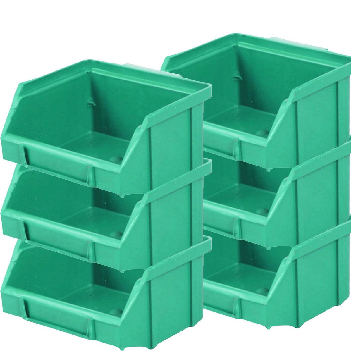 QUANTUM - Caja organizador verde 6 unidades